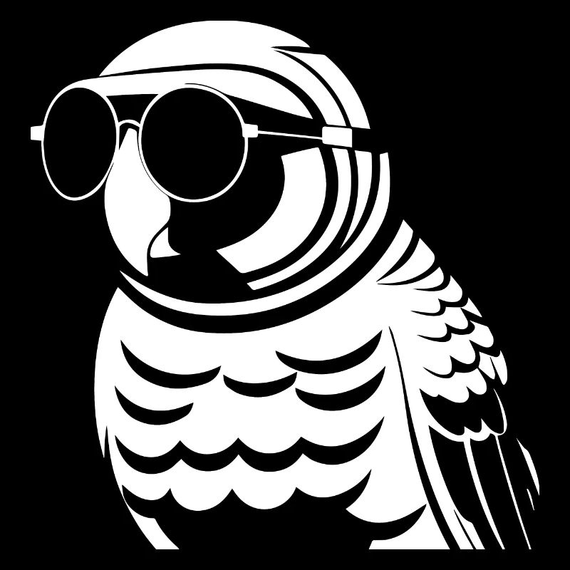 Lustiger Vogel mit Sonnenbrille Cool Bourke's Parak