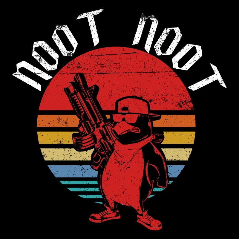 Noot Noot Pingu Funny Vintage Penguin Gift