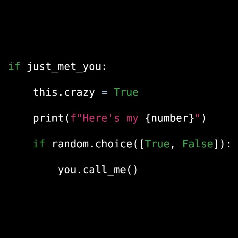 Call me maybe python