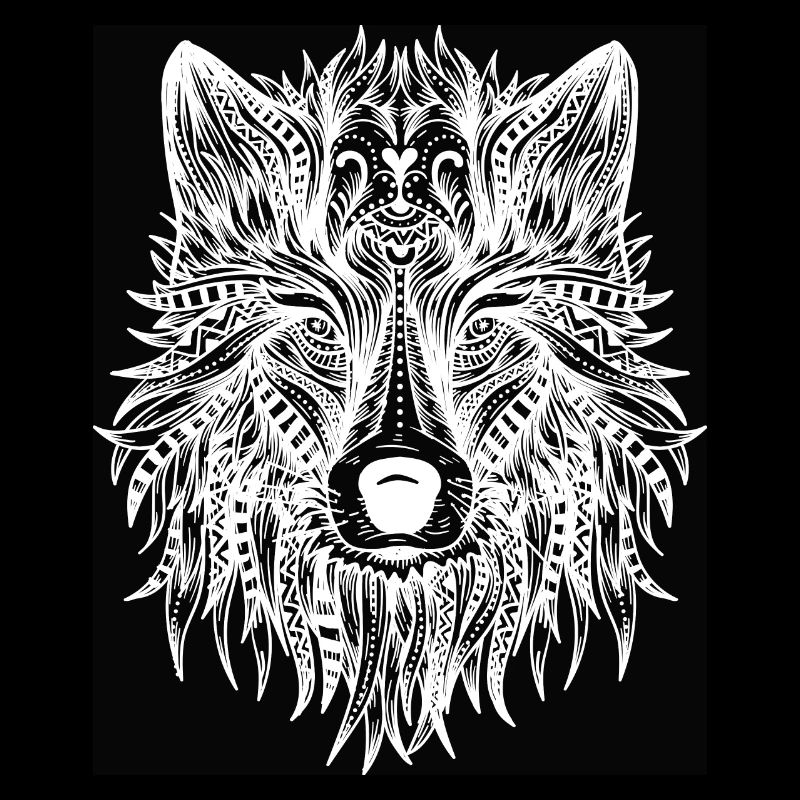 Mystischer Wolf
