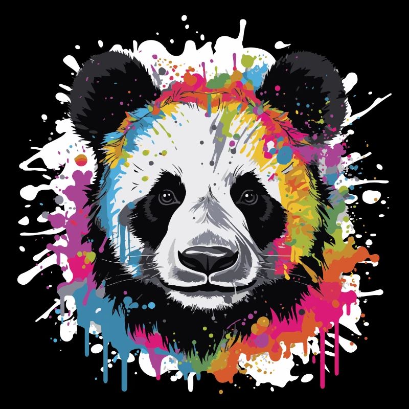 Panda Pop Art Head