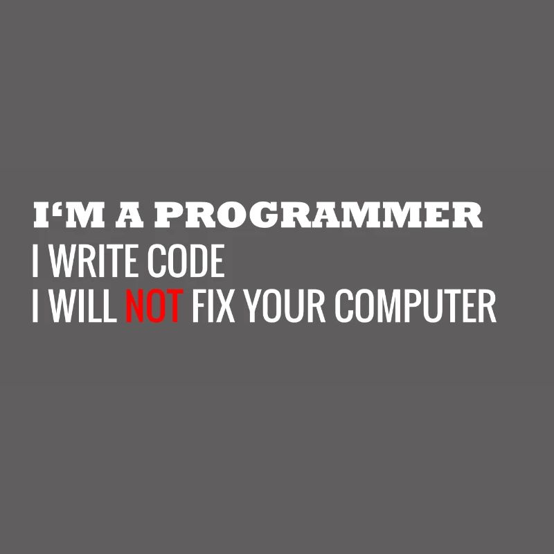 Ich bin ein Programmierer Computer Nerd Informatik