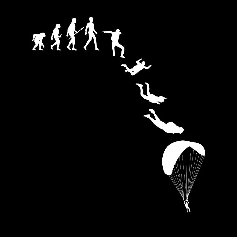 Evolution Fallschirmspringer Skydiving Geschenk