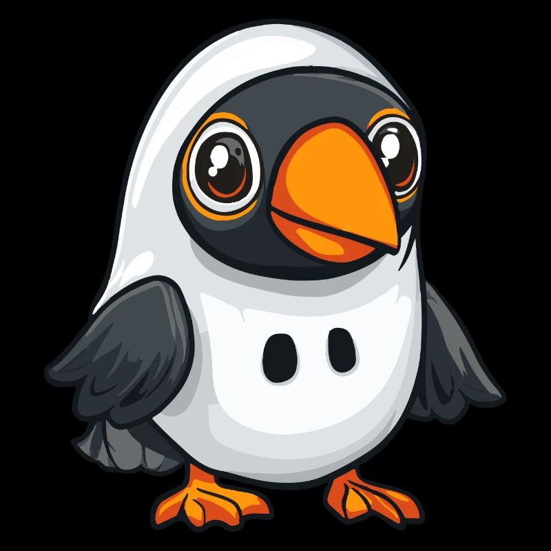 Toucan Bird Halloween Comic Ghost