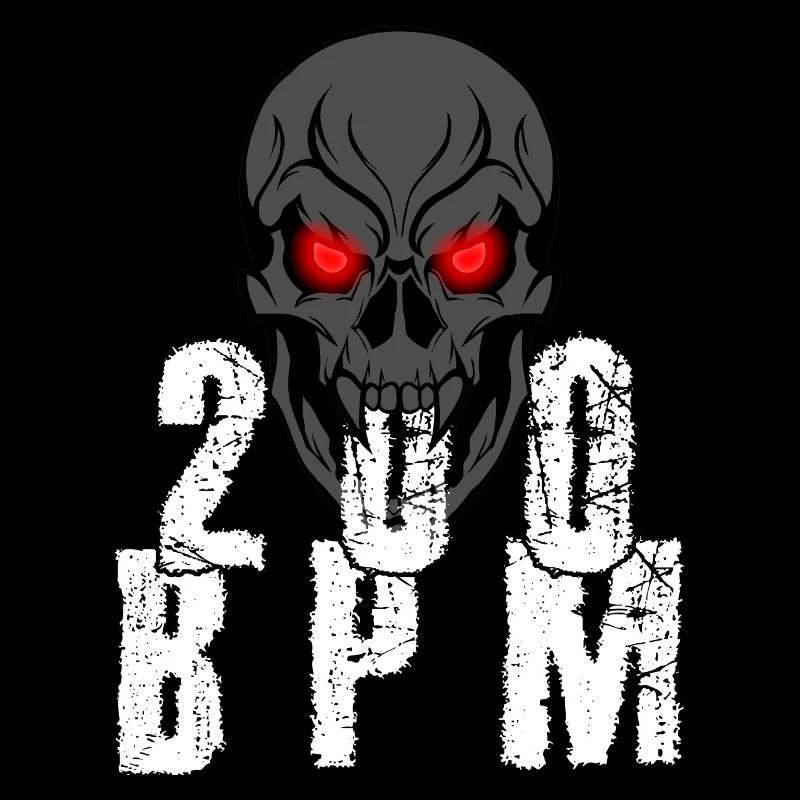 Gabber Hakken Uptempo 200 BPM Schädel