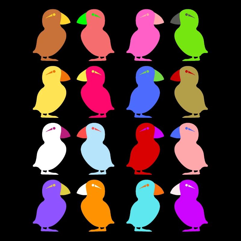 Puffin Perroquets graphiques mignons