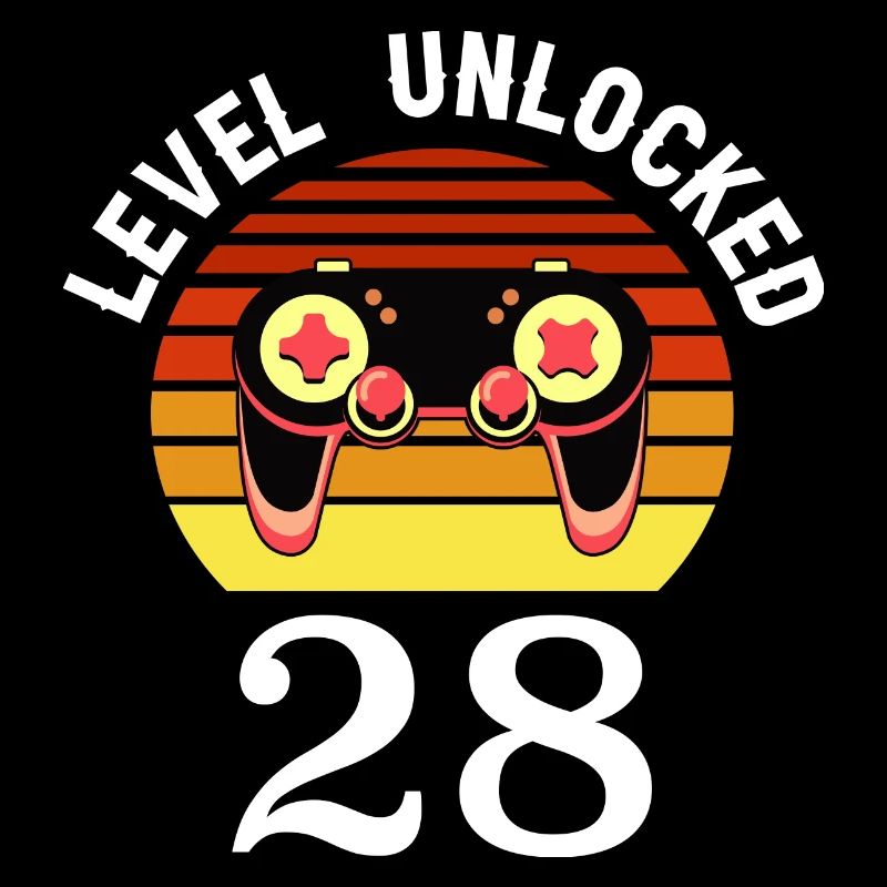 Niveau 28 débloqué 28 Anniversaire 28 ans
