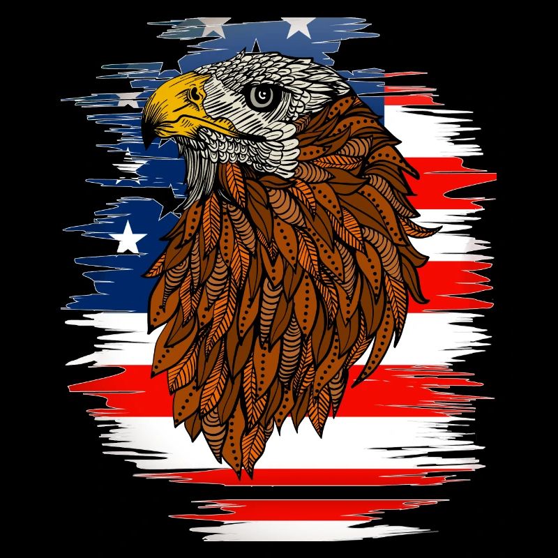 Aigle, drapeau, usa, liberté, indépendance