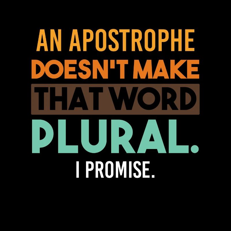 Grammar grammar apostrophe plural saying funny