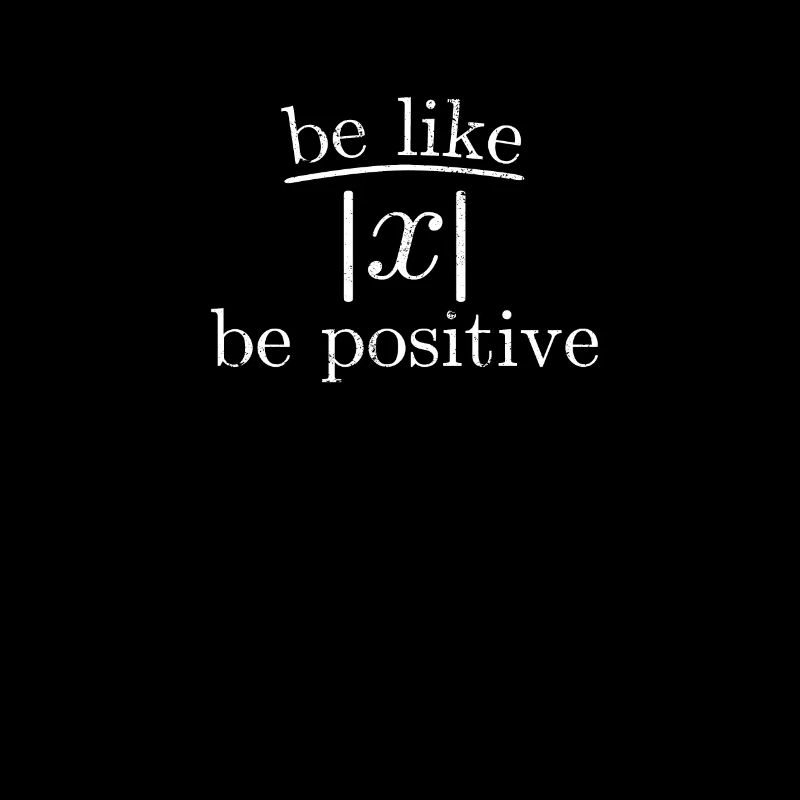 Soyez positif comme le montant!