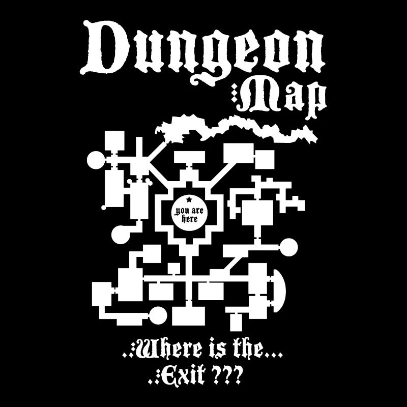 Dungeon Rpg Map - Dice Role-Playing Game Gift
