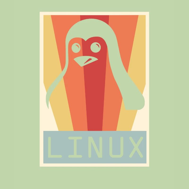 Geek Linux Pinguin PC Nerd IT Experte