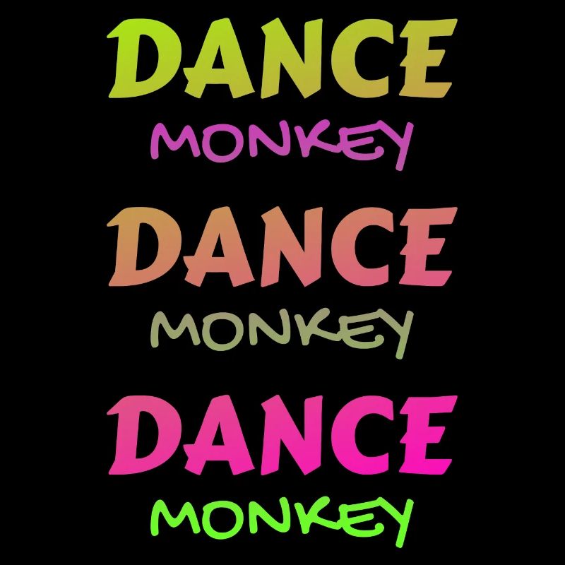 Danse singe coloré belle unique