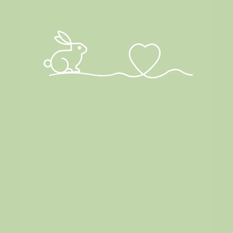 Easter dwarf ram rabbit heart gift