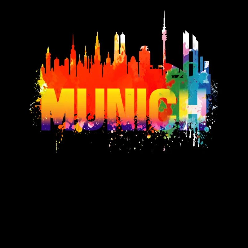Skyline de Munich Splash Art