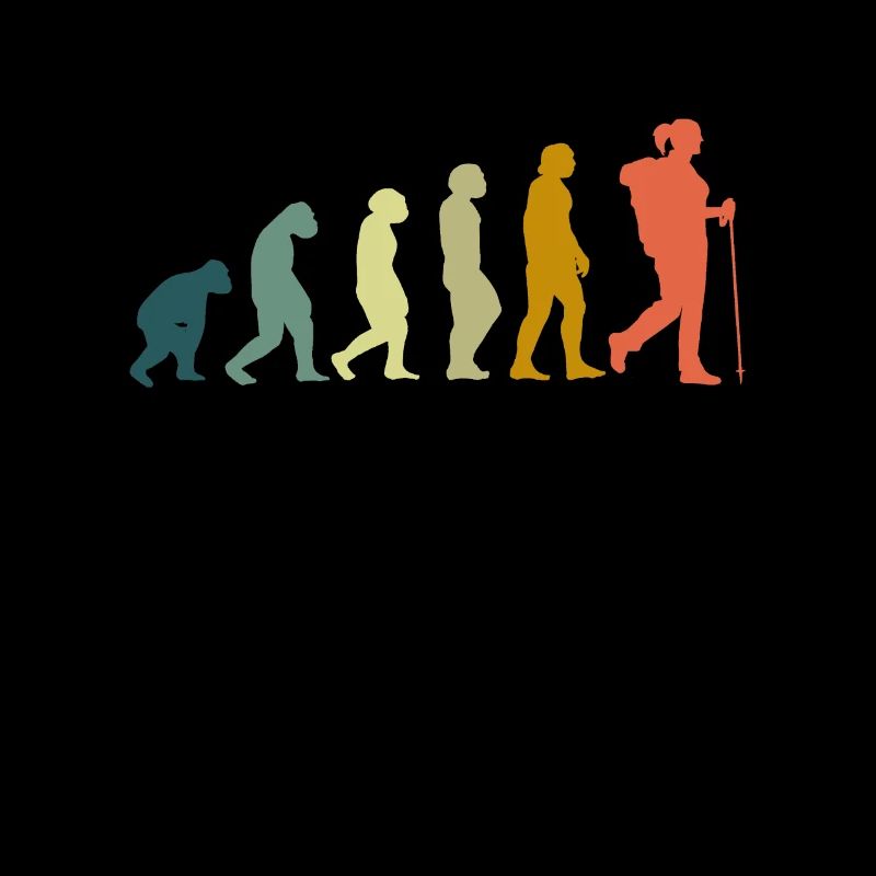 Evolution Wanderin Backpacker pèlerin Wanderwoman