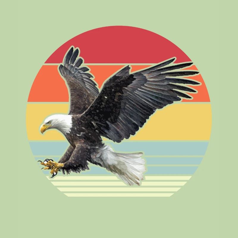 Eagle Retro Bird science Predators