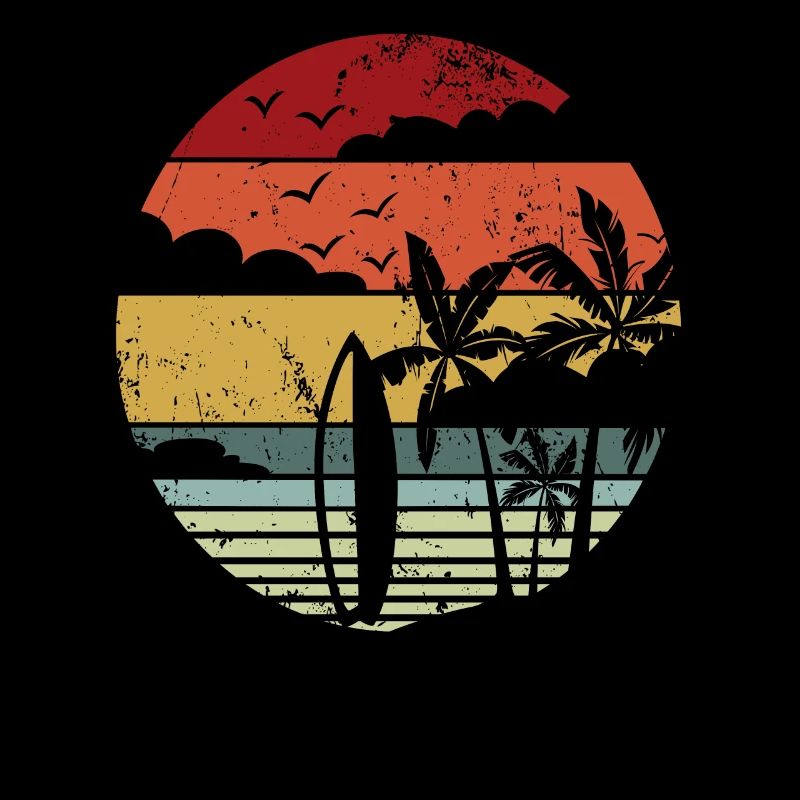 Retro Surf surf planche Sunset Surffer Surf surf