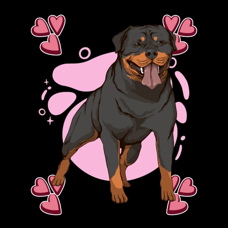 Rottweiler Heart Design