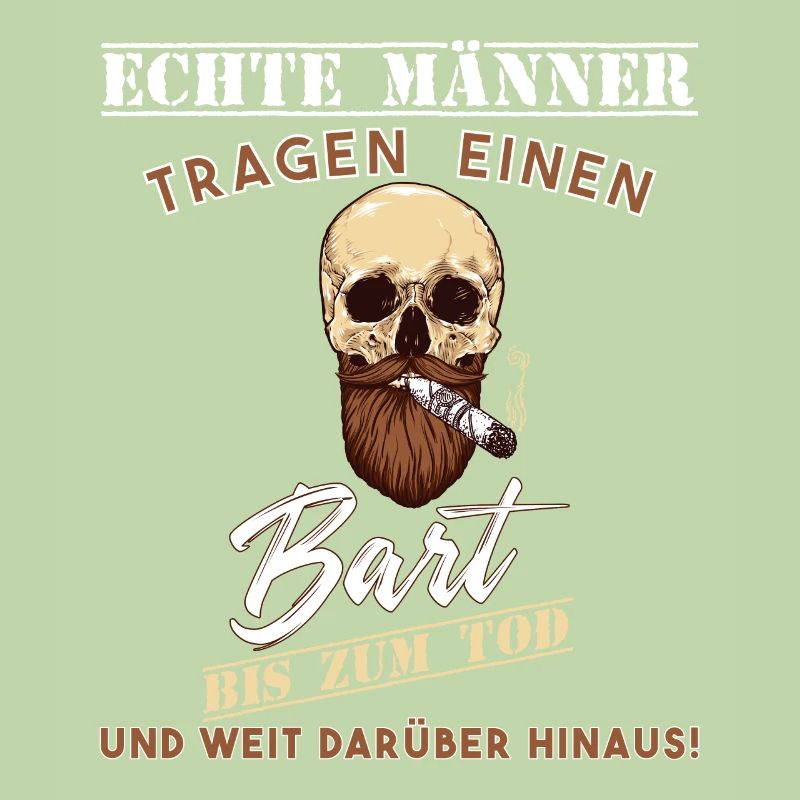 Echte Männer tragen einen Bart