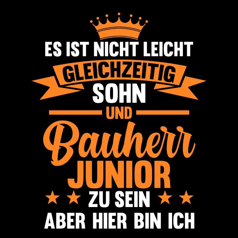 Chef Bauherr Junioren Hausbau Bauherr Junior
