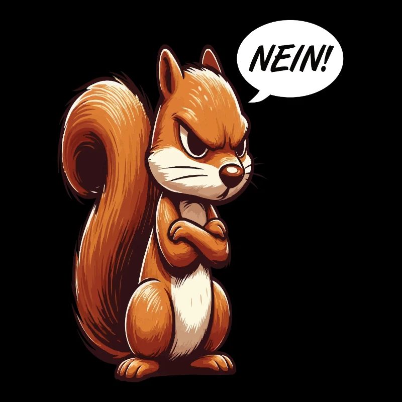 Nein Eichhörnchen Eichhorn Eichhörnchenliebhaber