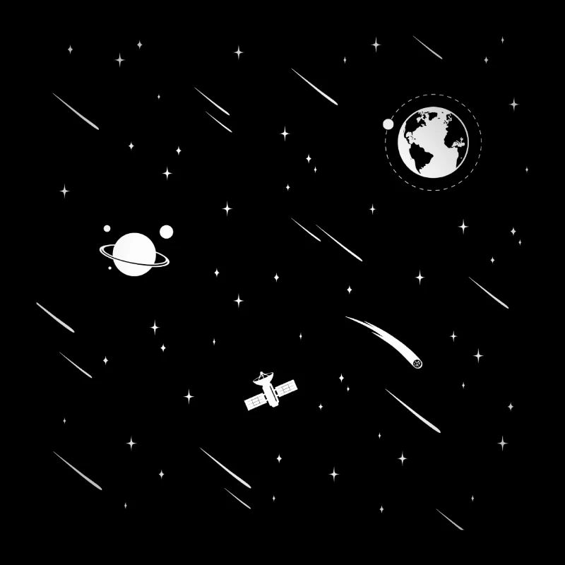 Astronaute spatial planète fusée lune