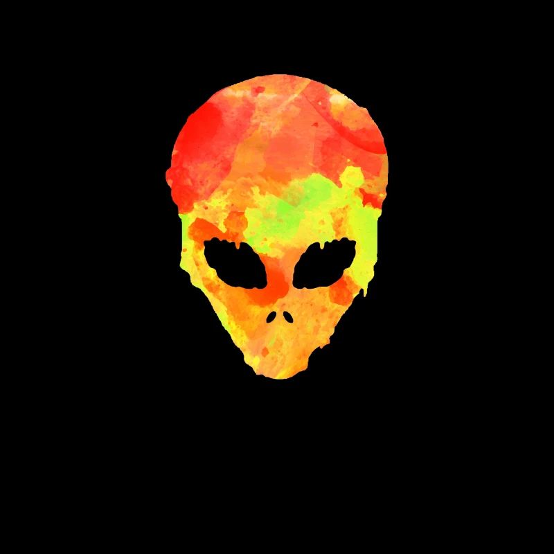 Alien face UFO espace extraterrestre