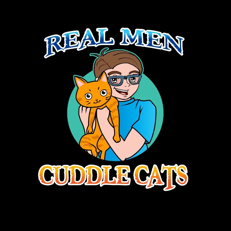 Real Man Cuddle Cats