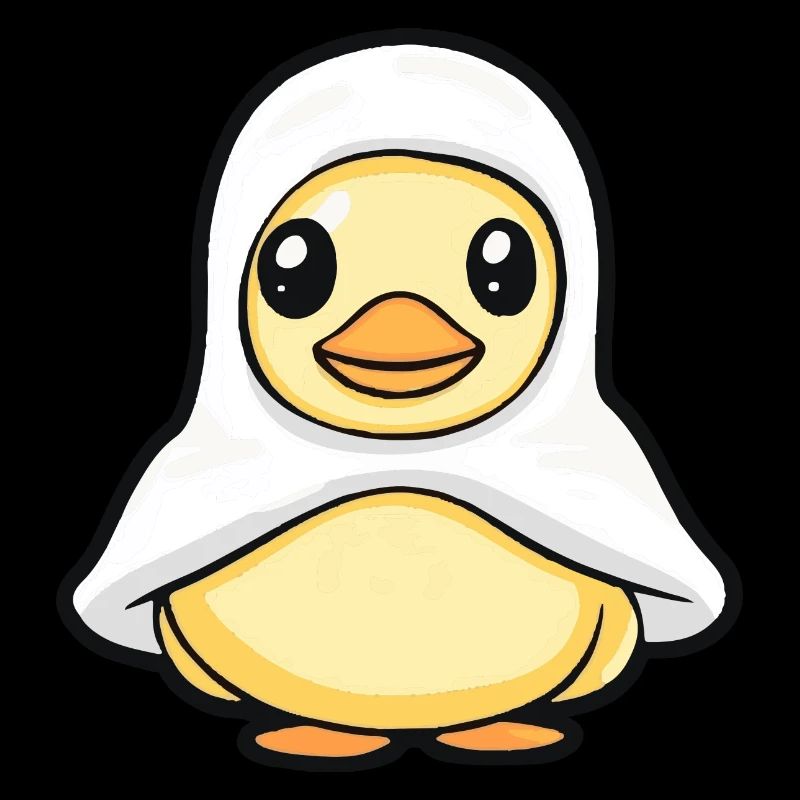 Duck Halloween Comic Ghost
