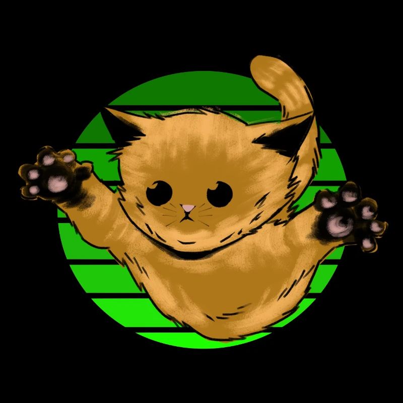 Chat Saut soleil