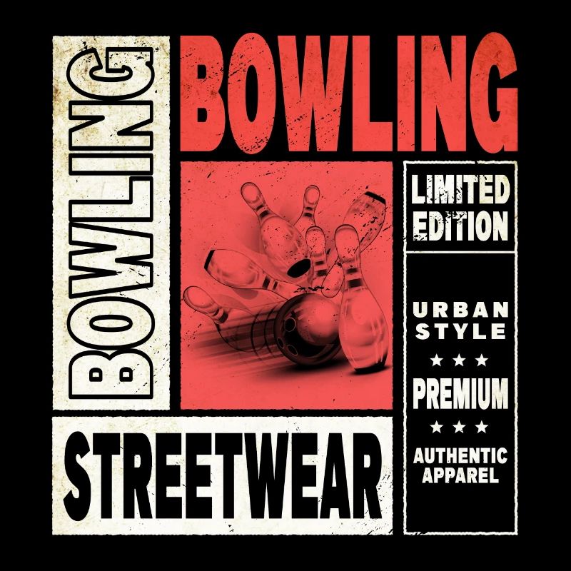 Bowling Bowling Bowling Ball Quilles Joueurs de bowling