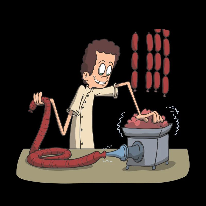 Saucisse de viande couteau de boucher