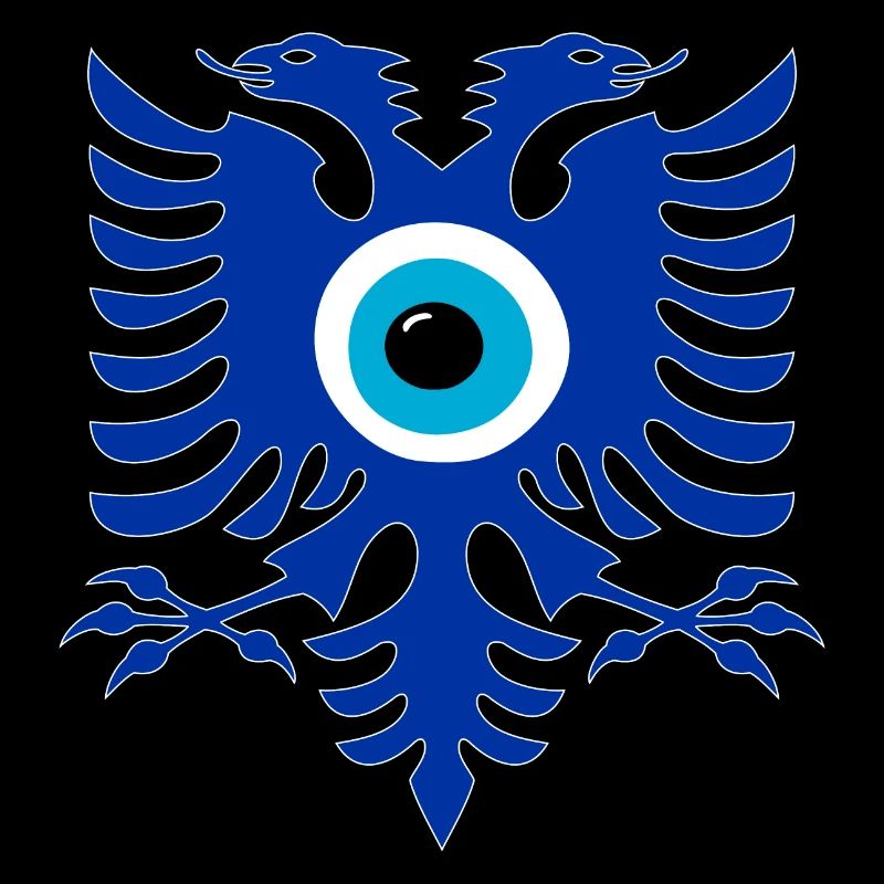 Albanian lippu Nazar-amuletti