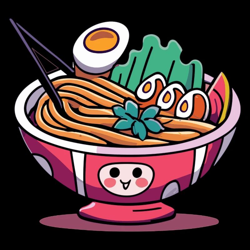Ramen Magic: Kawaii Graphics for Ramen Enthusiasts