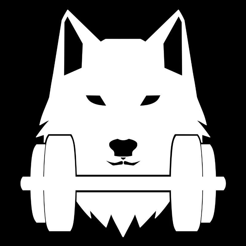 Wolf Dumbbell Gym Training Shirt Cap Gift Idea
