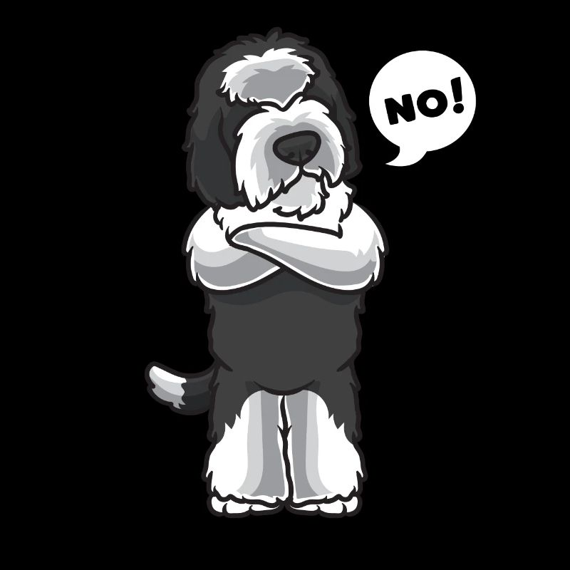 Sturer Sheepadoodle Hund