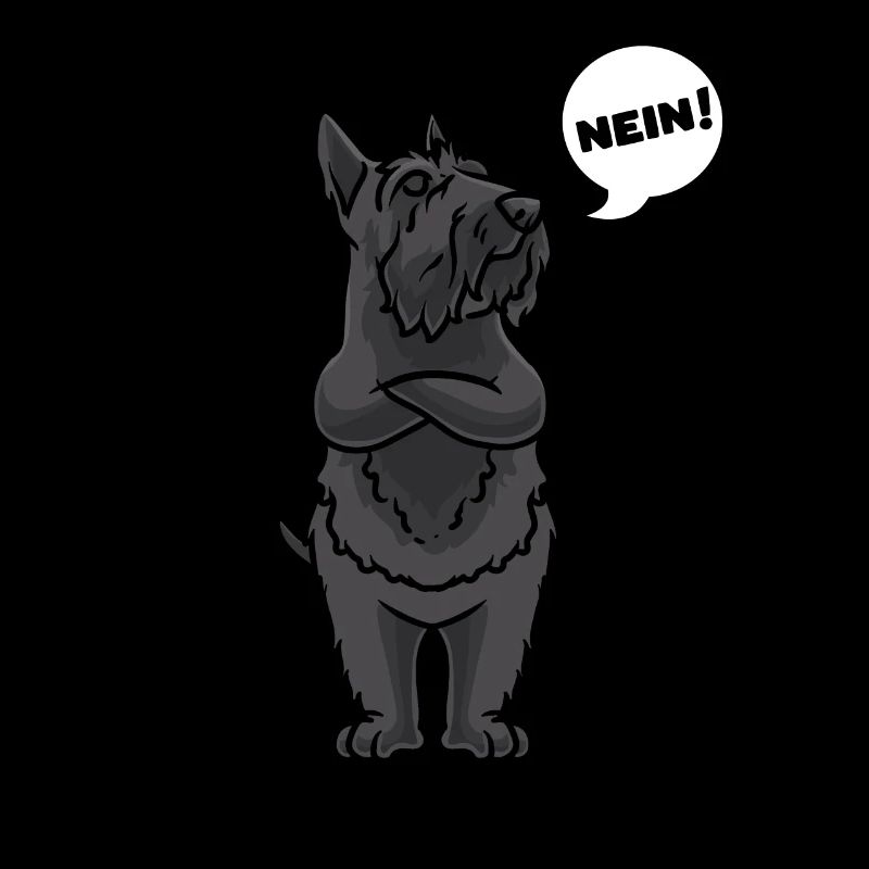 Sturer Scottish Terrier Hund