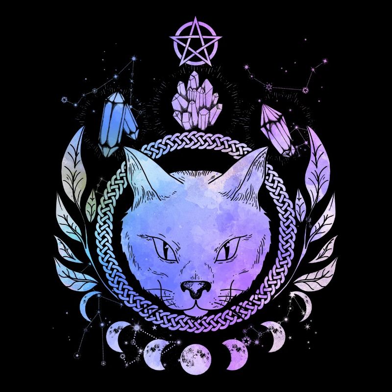 Occult Cat Magic Symbol Wicca Goth Cats