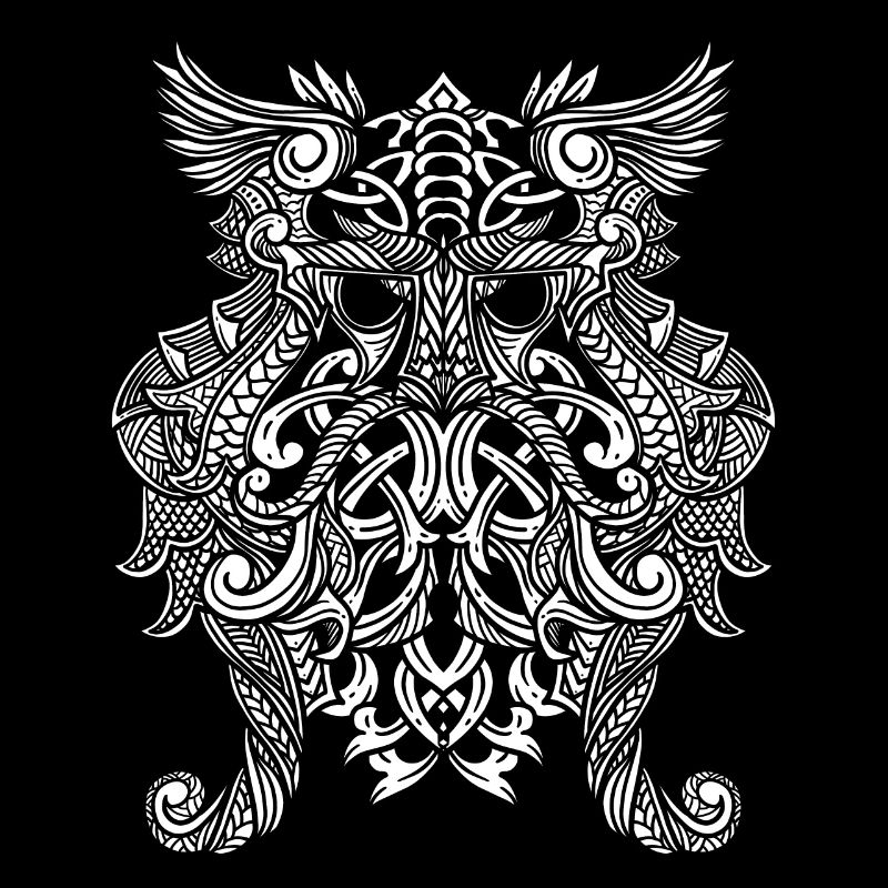 Conception de runes de nœuds celtiques - Odin Thor Vikings