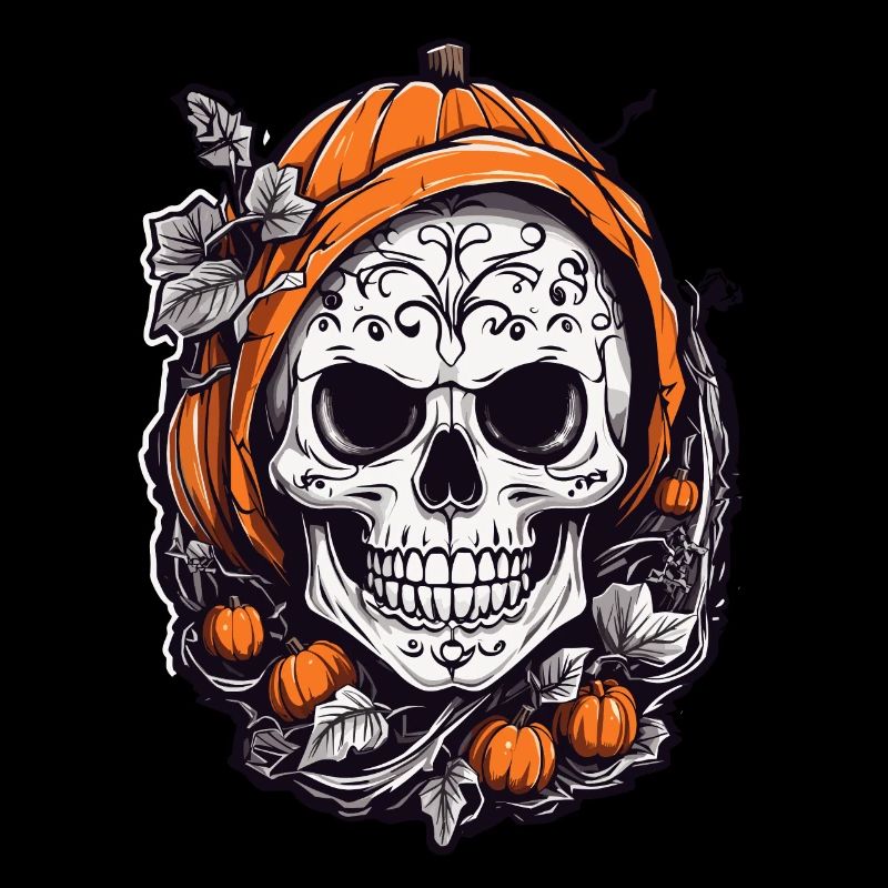 Crâne de citrouille Halloween Octobre Fun