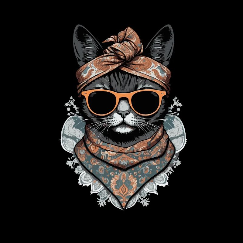 Niedliche Katzenmama Katzenmutter mit Stil
