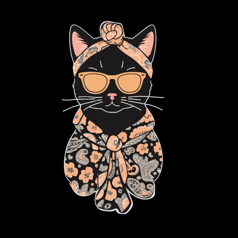 Mignon Chat Maman Cat Amant Maman Style