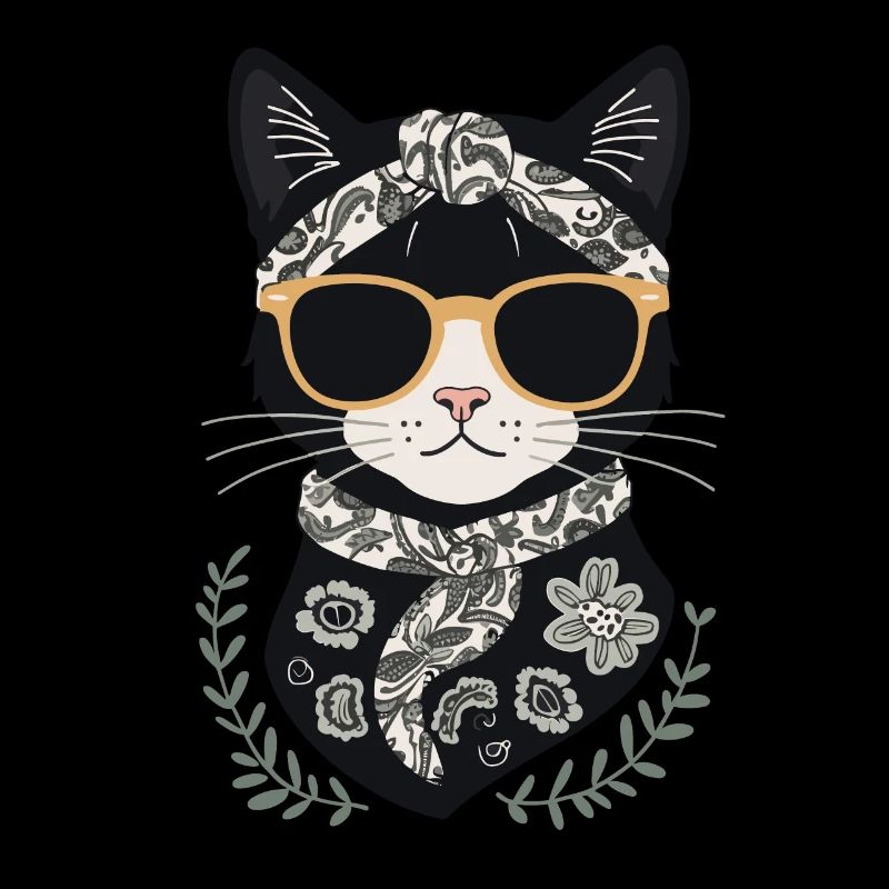 Mignon Chat Maman Cat Amant Maman Style