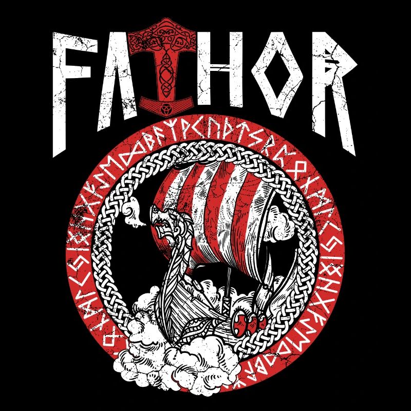 Papa Vathor Nordisches Wikinger Schiff Design