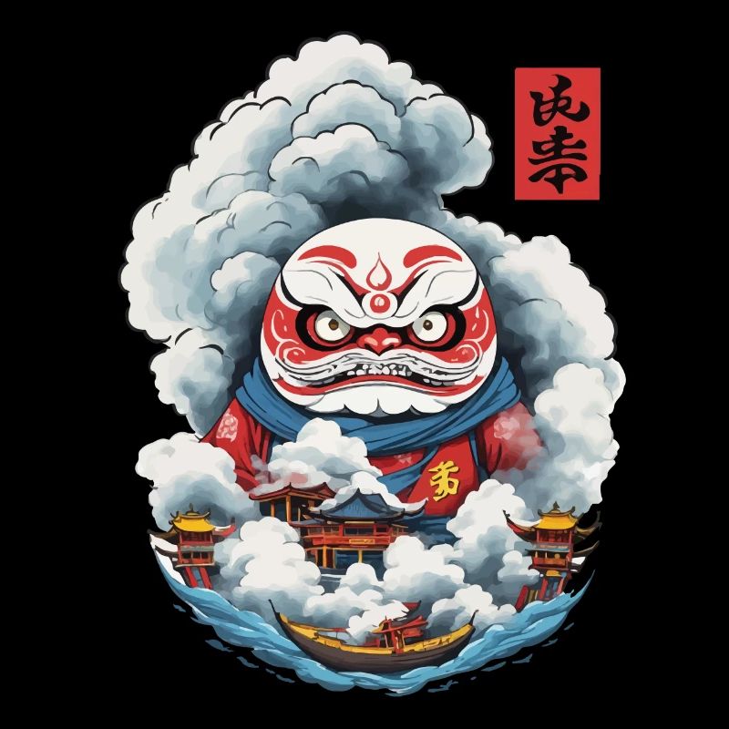 Esthétique japonaise Daruma Conception Yokai