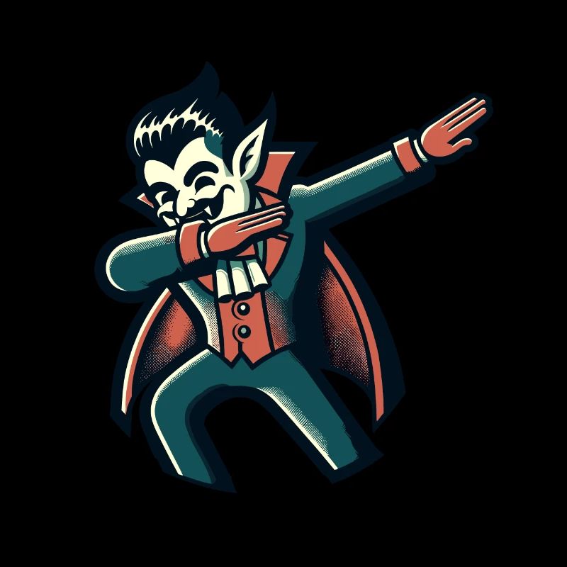 Dabbing vampire Drôle Dabbing Design