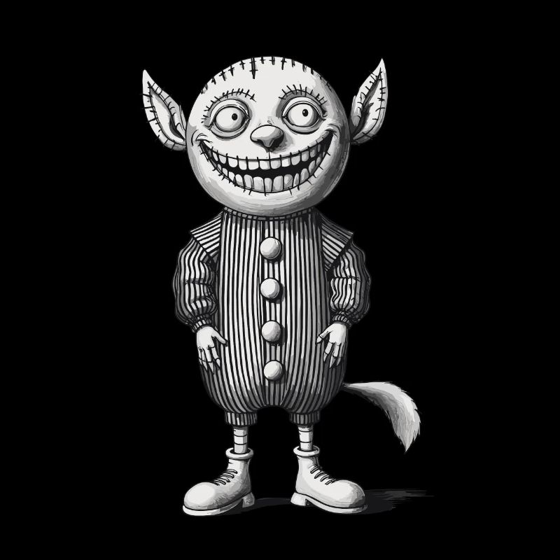 Monstre effrayant Design Tenue de gnome d’Halloween