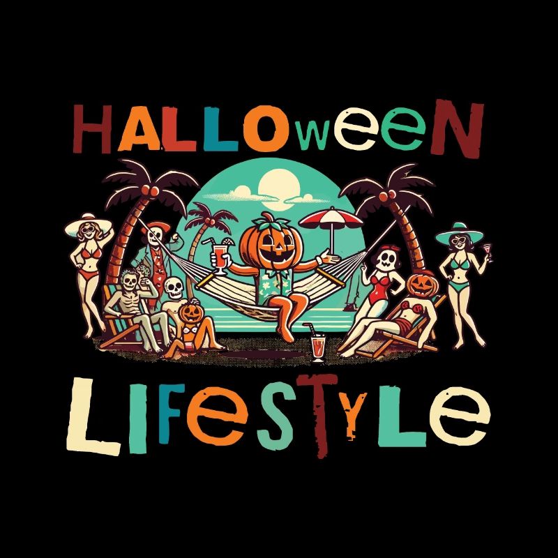Entspanntes Halloween Lebensstil
