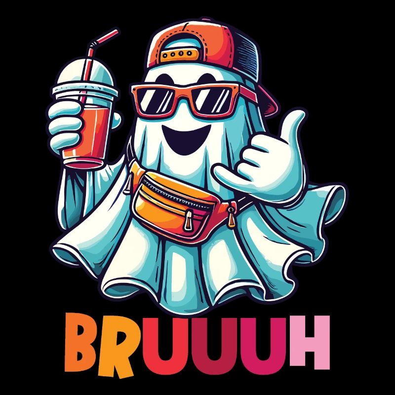 Ghost with Broth Attitude for Cool Ghosts